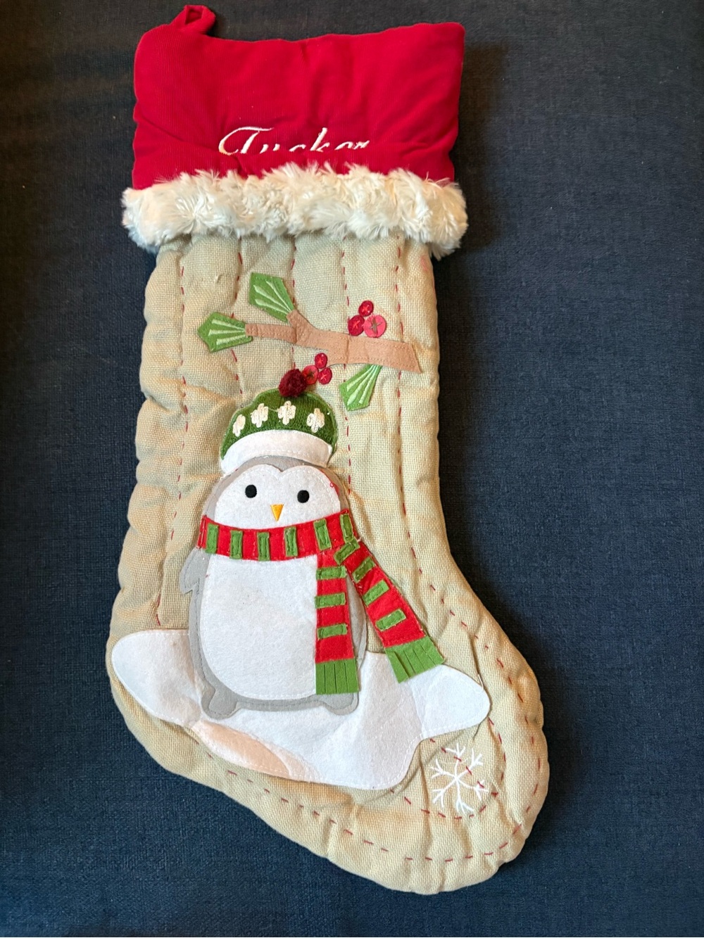 Pottery Barn Kids Woodland Christmas Stocking Collection Penguin